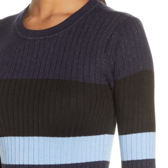 Eliza J Ribbed Knitted Fit Flare Sweater Dress XL - Picture 4 of 6